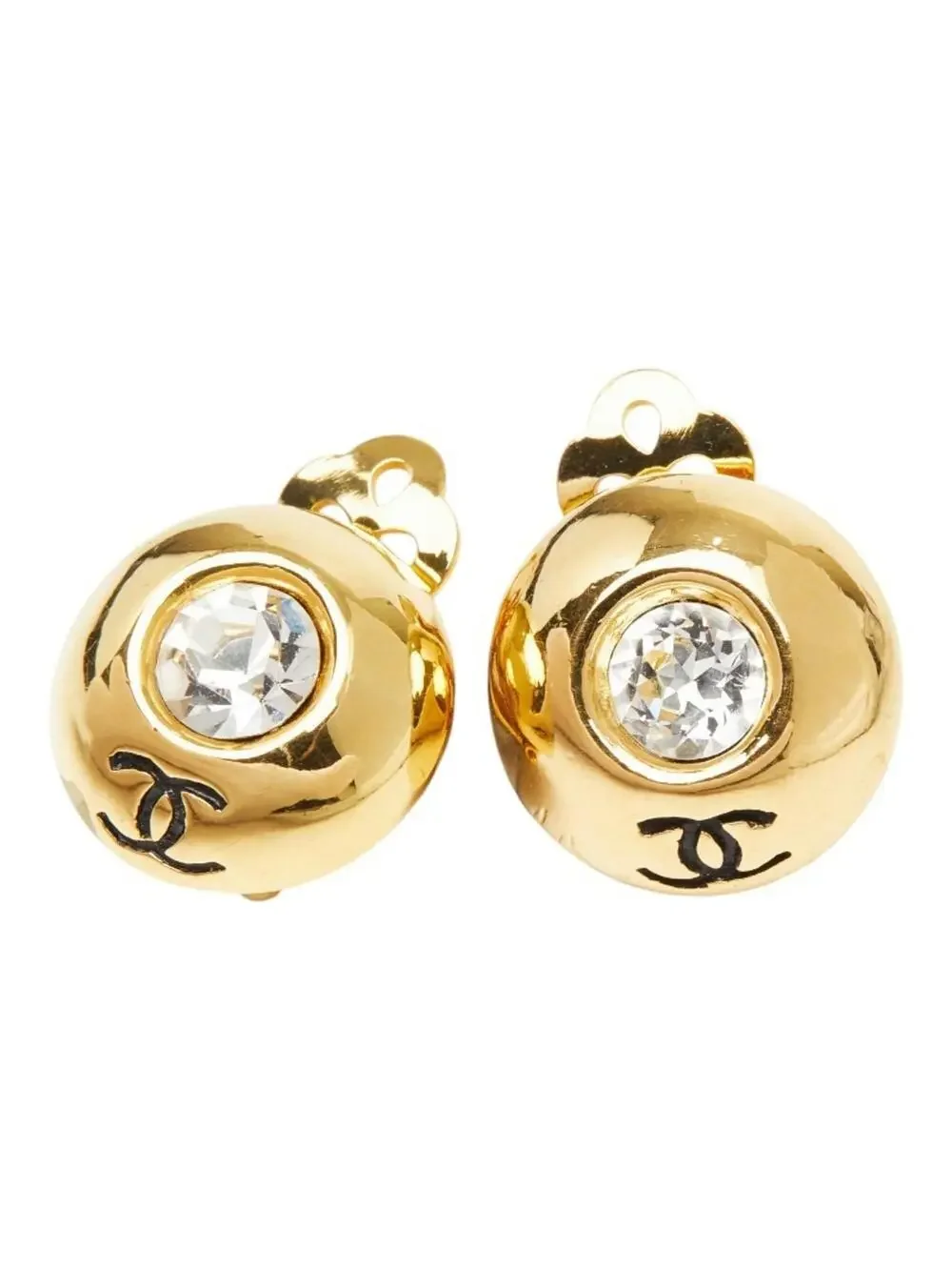 Chanel Cc Logo Clip-On Earrings Metal #276399C55B